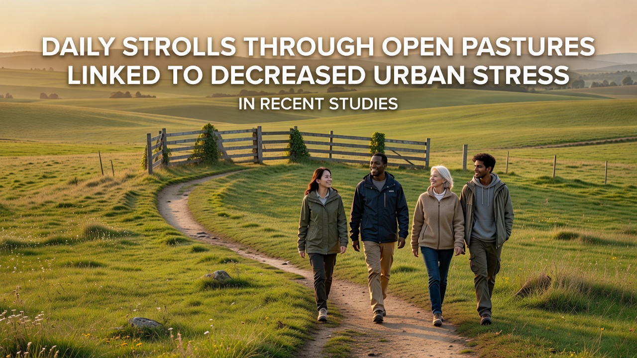 Recent Research Connects Pasture Walks to Lower Stress Levels Among City Residents