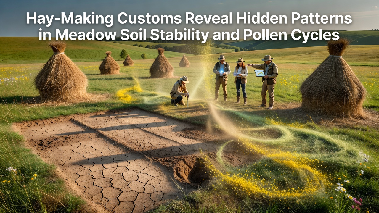 Traditional Hay Harvest Practices Reveal Cyclic Influences on Meadow Soil Integrity and Pollen Dynamics