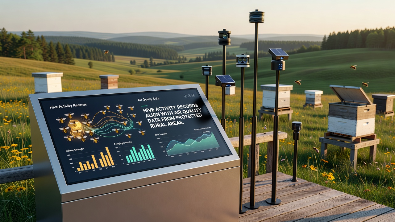 Hive Activity Records Align With Air Quality Data From Protected Rural Areas